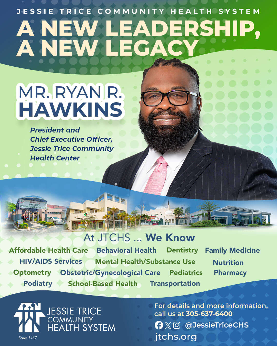 Jessie Trice Community Health System Introduced New CEO and President, Ryan R. Hawkins, to the South Florida Community